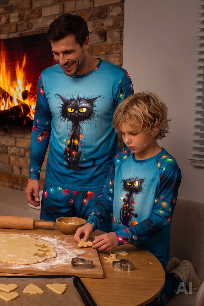 lelosi pánské pyžamo catvibe 0