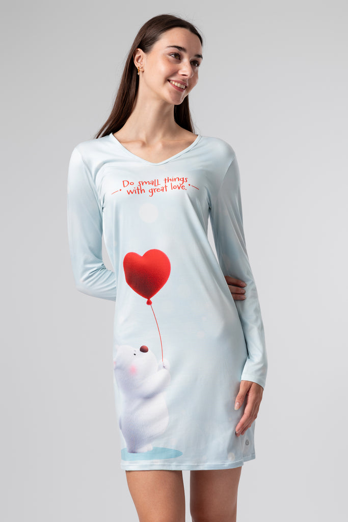 lelosi noční košile heartbear 0