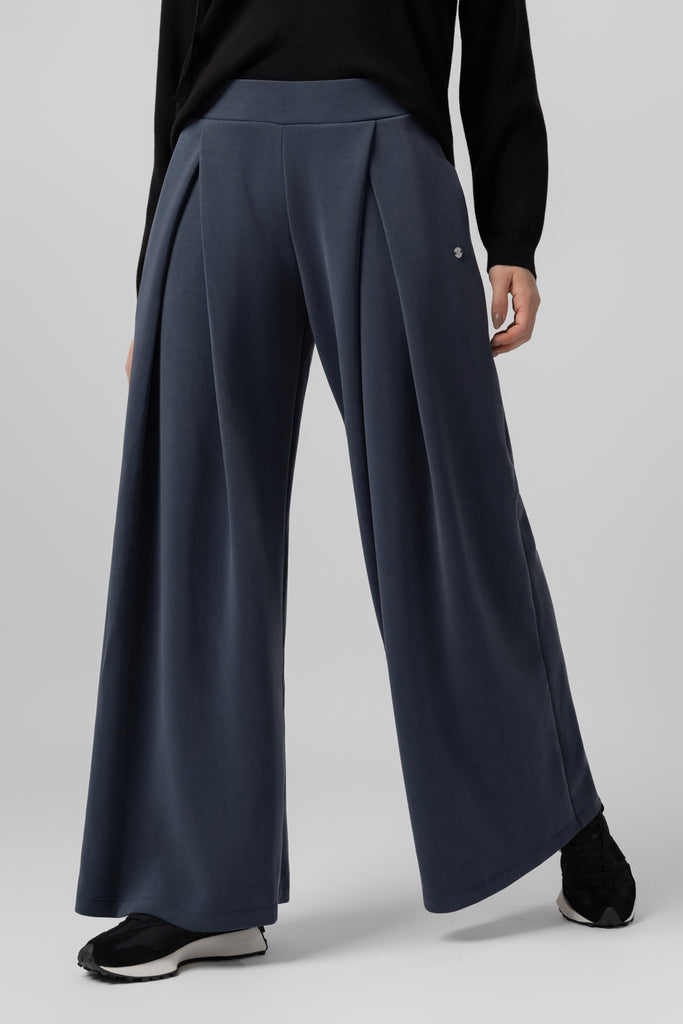 lelosi kalhoty chicline relaxed azurea 0